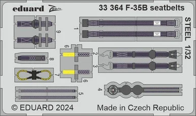 1/32 Eduard F-35B seatbelts STEEL Photo etched set
