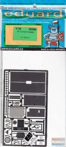 EDU35390 1:35 Eduard PE M113 ACAV Detail Set (TAM kit)