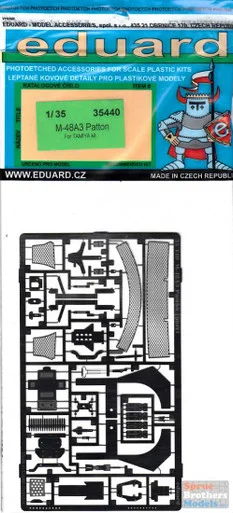 EDU35440 1:35 Eduard PE M48A3 Patton Detail Set (TAM kit)