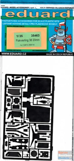 EDU35463 1:35 Eduard PE Flakvierling 38 20mm (TAM kit)