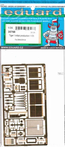 EDU35798 1:35 Eduard PE - Tiger I Initial Production (DRA kit)
