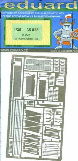 EDU35825 1:35 Eduard PE - KV-2 KV2 (Trumpeter kit) #35825