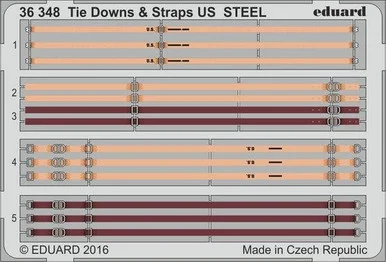 1/35 Eduard Tie Downs & Straps US Steel (Pre-Painted)