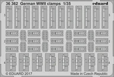 1/35 Eduard German Clamps WWII
