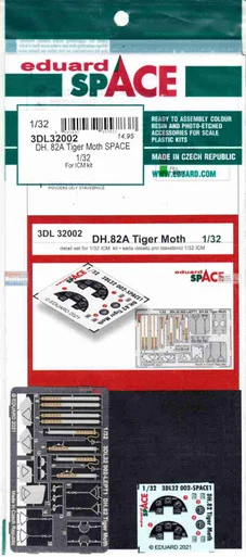 EDU3DL32002 1:32 Eduard SPACE - DH.82A Tiger Moth (ICM kit)