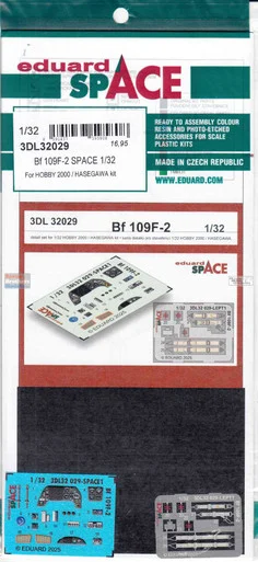 EDU3DL32029 1:32 Eduard SPACE - Bf109F-2 (HAS/H2K kit)