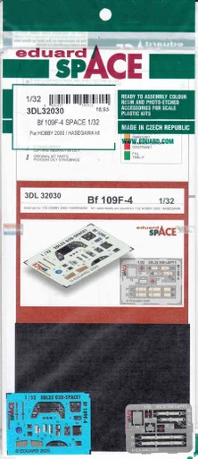 EDU3DL32030 1:32 Eduard SPACE - Bf109F-4 (HAS/H2K kit)
