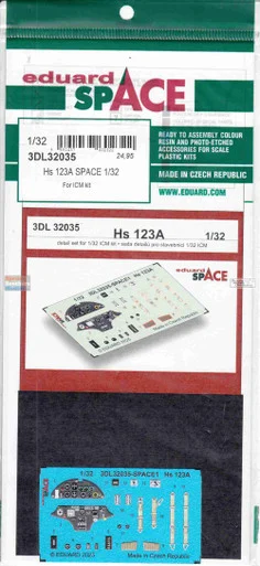 EDU3DL32035 1:32 Eduard SPACE - Hs123A (ICM kit)