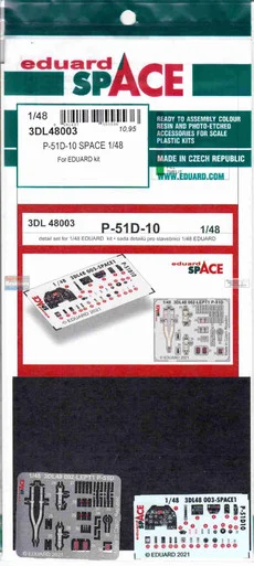 EDU3DL48003 1:48 Eduard SPACE - P-51D-10 Mustang (EDU kit)