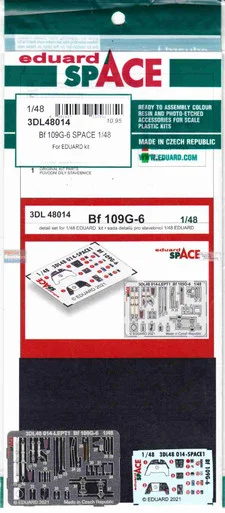 EDU3DL48014 1:48 Eduard SPACE - Bf109G-6 (EDU kit)