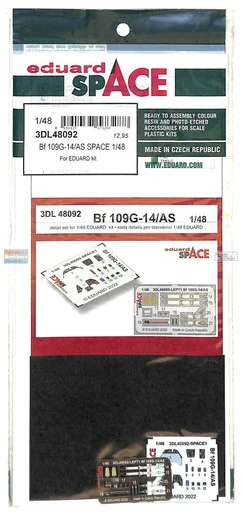 EDU3DL48092 1:48 Eduard SPACE - Bf109G-14/AS (EDU kit)
