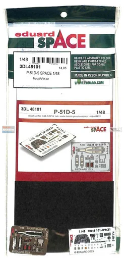 EDU3DL48101 1:48 Eduard SPACE - P-51D-5 Mustang (AFX kit)
