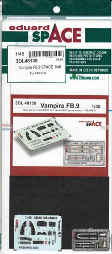 EDU3DL48138 1:48 Eduard SPACE - Vampire FB.9 (AFX kit)
