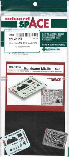 EDU3DL48153 1:48 Eduard SPACE - Hurricane Mk.IIc (HBS kit)