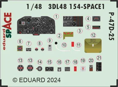 1/48 Eduard P-47D-25 SPACE Space