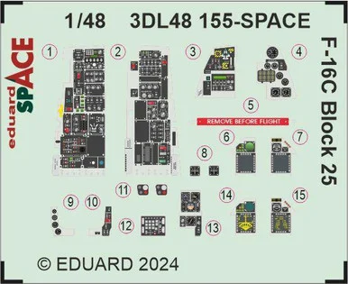1/48 Eduard F-16C Block 25 SPACE Space