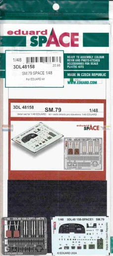 EDU3DL48158 1:48 Eduard SPACE - SM.79 Sparviero (EDU kit)