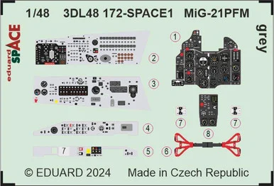 1/48 Eduard MiG-21PFM grey SPACE 1/48