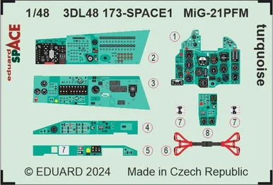 1/48 Eduard MiG-21PFM turquoise SPACE 1/48