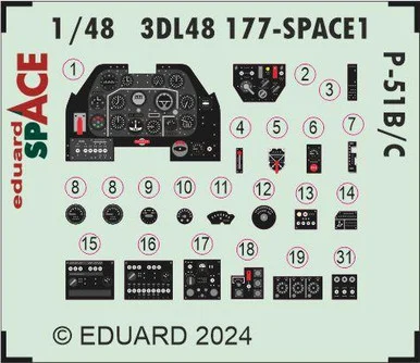 1/48 Eduard P-51B/C SPACE 1/48