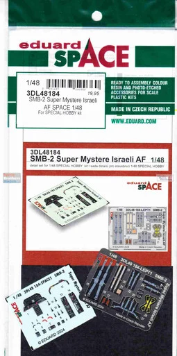 EDU3DL48184 1:48 Eduard SPACE - SMB-2 Super Mystere IAF (SPH kit)