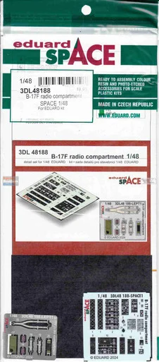 EDU3DL48188 1:48 Eduard SPACE - B-17F Flying Fortress Radio Compartment (EDU kit)