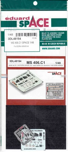 EDU3DL48194 1:48 Eduard SPACE - MS.406C1 (DRW kit)