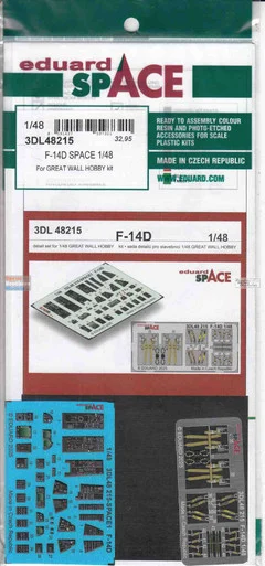 EDU3DL48215 1:48 Eduard SPACE - F-14D Tomcat (GWH kit)