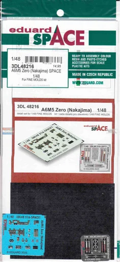 EDU3DL48216 1:48 Eduard SPACE - A6M5 Zero [Nakajima] (FNM kit)
