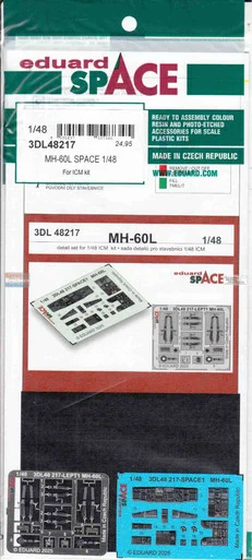 EDU3DL48217 1:48 Eduard SPACE - MH-60L Black Hawk (ICM kit)