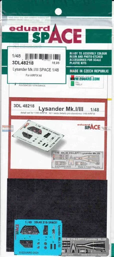 EDU3DL48218 1:48 Eduard SPACE - Lysander Mk.I/III (AFX kit)