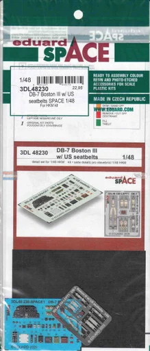 EDU3DL48230 1:48 Eduard SPACE - DB-7 Boston III with US Seatbelts (HKM kit)