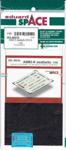 EDU3DL48232 1:48 Eduard SPACE - A6M2-K Zero Seatbelts (EDU kit)