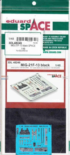 EDU3DL48249 1:48 Eduard SPACE - MiG-21F-13 Fishbed Black (EDU kit)
