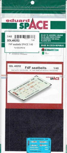 EDU3DL48252 1:48 Eduard SPACE - F4F Wildcat Seatbelts (EDU kit)