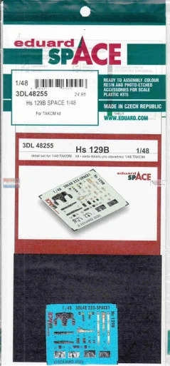 EDU3DL48255 1:48 Eduard SPACE - Hs129B (TAK kit)