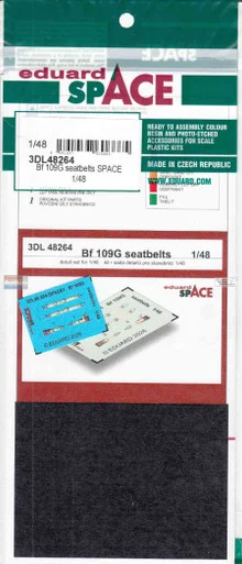 EDU3DL48264 1:48 Eduard SPACE - Bf109G Seatbelts