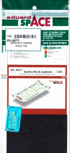 EDU3DL48271 1:48 Eduard SPACE - Spitfire Mk.IX Seatbelts