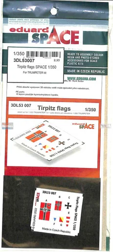 EDU3DL53007 1:350 Eduard SPACE - Tirpitz Flags (TRP kit)
