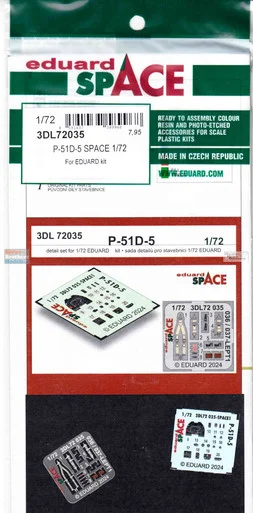 EDU3DL72035 1:72 Eduard SPACE - P-51D-5 Mustang (EDU kit)