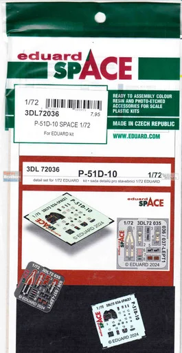 EDU3DL72036 1:72 Eduard SPACE - P-51D-10 Mustang (EDU kit)