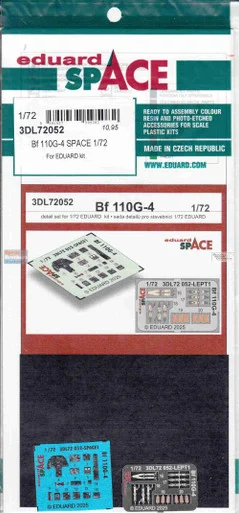 EDU3DL72052 1:72 Eduard SPACE - Bf110G-4 (EDU kit)