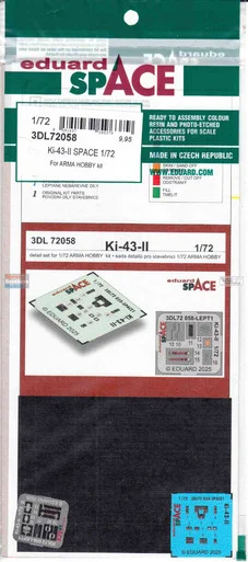 EDU3DL72058 1:72 Eduard SPACE - Ki-43-II (ARM kit)