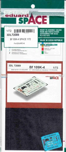 EDU3DL72089 1:72 Eduard SPACE - Bf109K-4 (EDU kit)