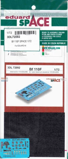 EDU3DL72092 1:72 Eduard SPACE - Bf110F (EDU kit)