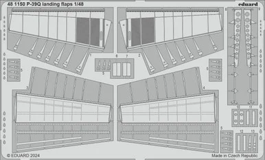 1/48 Eduard P-39Q landing flaps Photo Etch set for ARMA HOBBY