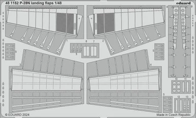 1/48 Eduard P-39N landing flaps Photo Etch set for ARMA HOBBY