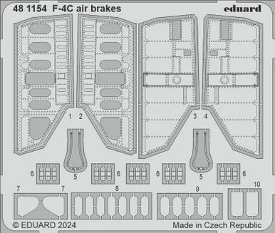 1/48 Eduard F-4C air brakes Photo Etch set for HOBBY 2000 / ACADEMY