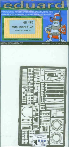 EDU48478 1:48 Eduard PE Mitsubishi F-2A Detail Set #48478