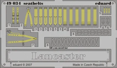 1/48 Eduard Seatbelts Lancaster for TAM (Pre-Painted)